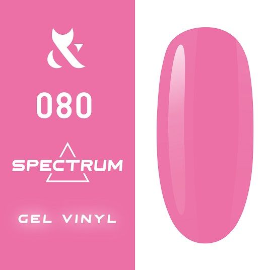 Гель-лак F.O.X Spectrum Gel Vinyl № 080 Obsessed (ультро-розовый, эмаль), 7 мл