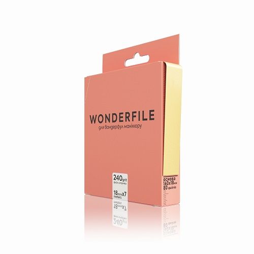Файл-смужка Wonderfile для основи 160х18мм, 240гріт (50шт)