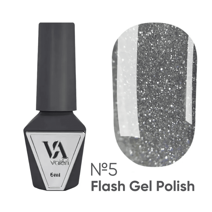 Світловідбивний гель-лак Valeri Flash 05 золотий, 6мл