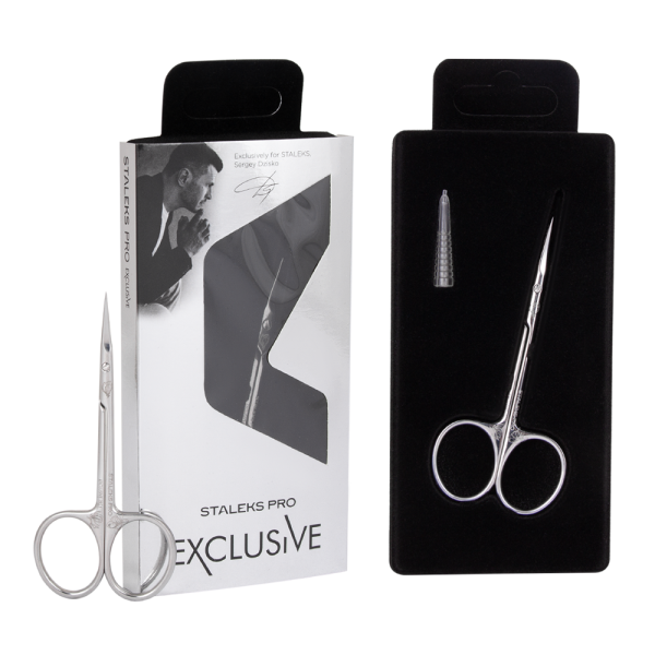 Ножницы профессиональные для кожи STALEKS PRO EXCLUSIVE 22 TYPE 1 Magnolia SX-22/1