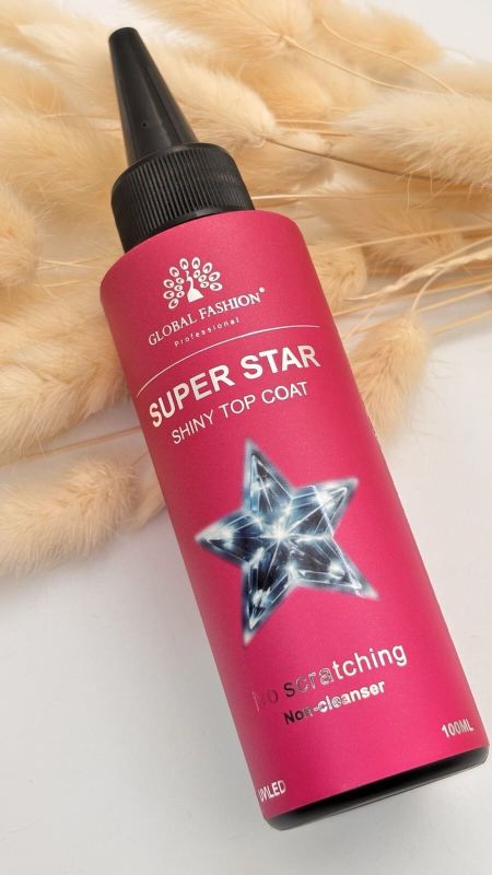 Глянцеве верхнє покриття Global Superstar Shiny 100мл без липкого шару