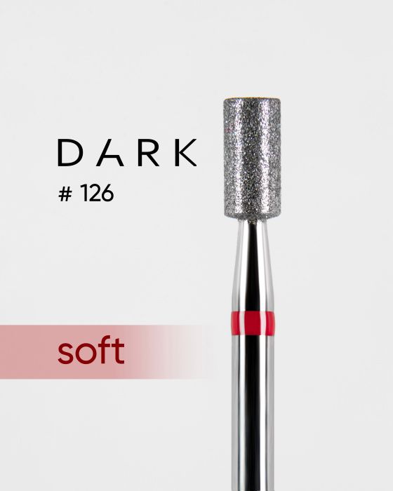 Фреза алмазная Dark №126 красный цилиндр 032