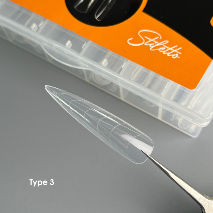 Верхні форми для нігтів NAILSOFTHEDAY Dual Form Stiletto (Type 3) стилет/мигдаль  120шт