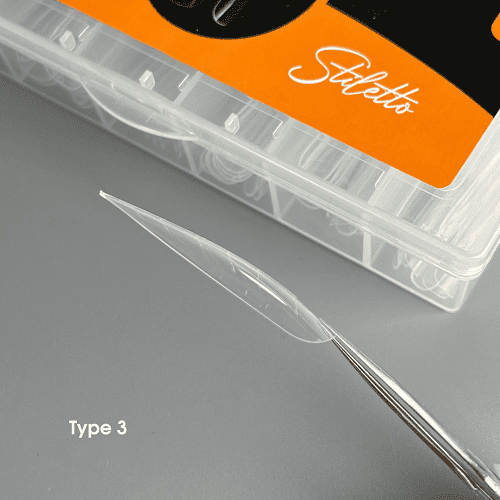 Верхні форми для нігтів NAILSOFTHEDAY Dual Form Stiletto (Type 3) стилет/мигдаль  120шт
