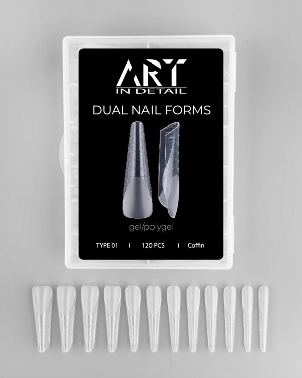 Многоразовые верхние формы ART Dual Nail Forms, Type 01