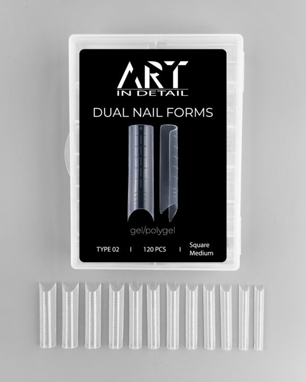Багаторазові верхні форми ART Dual Nail Forms, Type 02