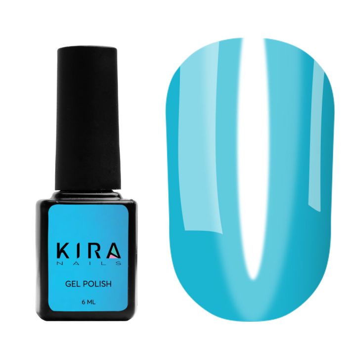 Гель-лак Kira Nails Vitrage №V05 (синьо-зелений, вітражний), 6 мл