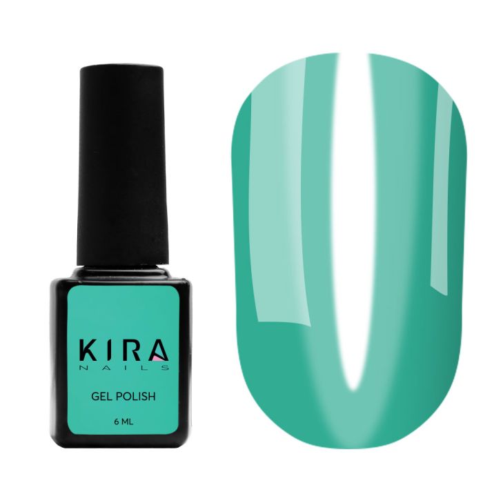 Гель-лак Kira Nails Vitrage №V06 (зеленый зеленка, витражный), 6 мл