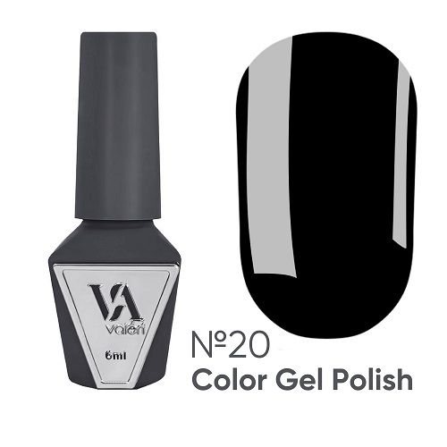 Гель лак Valeri 6 ml №20 черный