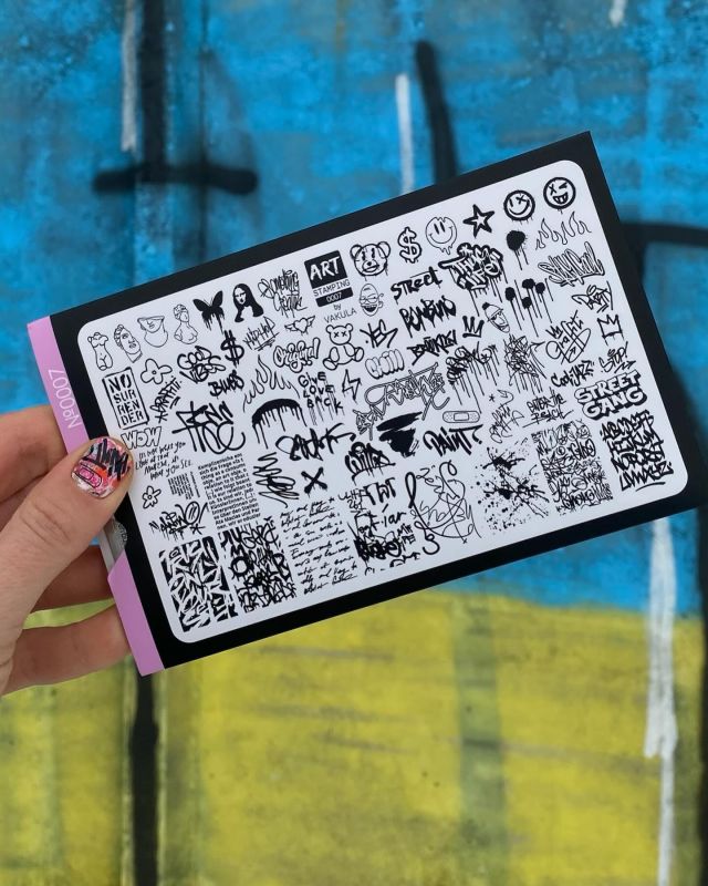 Пластина для стемпінга Art Stamping by Vakula 07 Graffity 