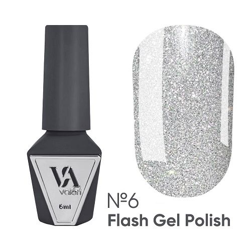 Світловідбивний гель-лак Valeri Flash №06, 6мл