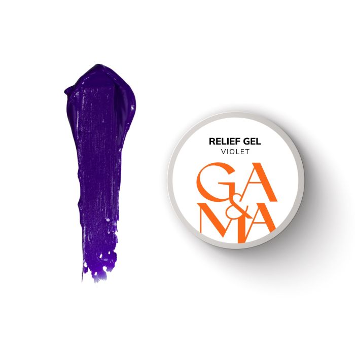 Гелева паста для обʼємних дизайнів Relief gel GA&MA Violet 5г