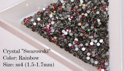 Стразы аналог Сваровски стекло SS4 rainbow 100шт