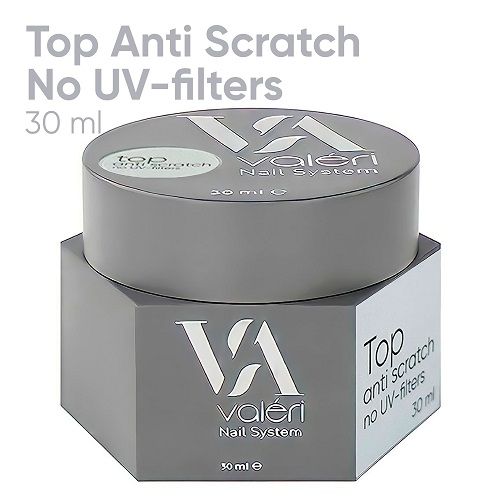 Топ Valeri "без подряпин"  Anti Scratch (No UV-Filters) без липкого шару без УФ фільтрів 30мл