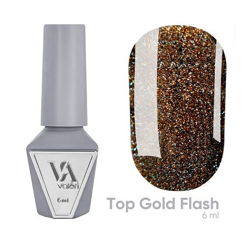 Cвітловідбивний топ Valeri Top Gold Flash 6мл