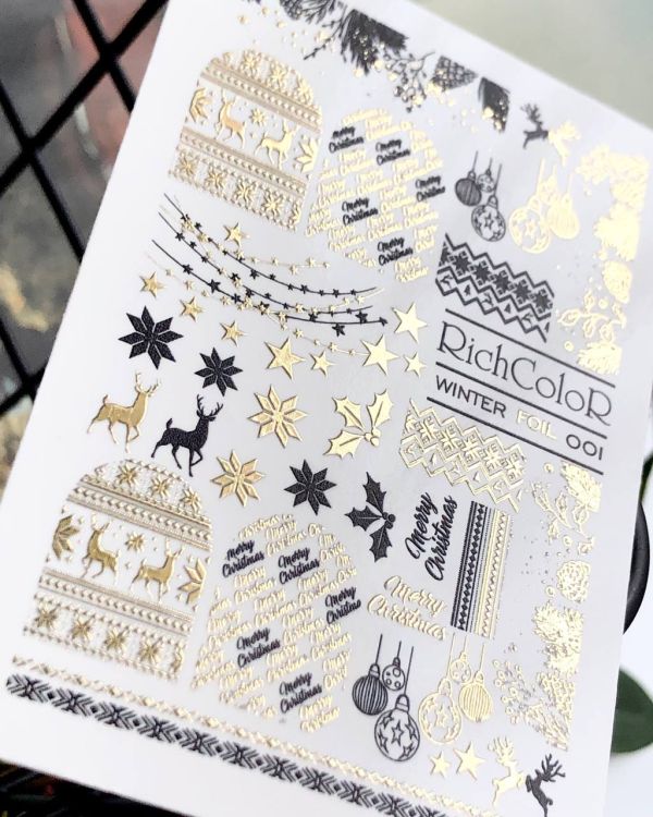 Слайдер-дизайн фольгированный RichColoR Winter Foil 003