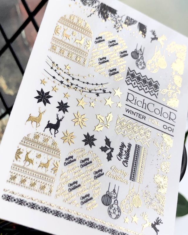 Слайдер-дизайн фольгований  RichColoR Winter Foil 001