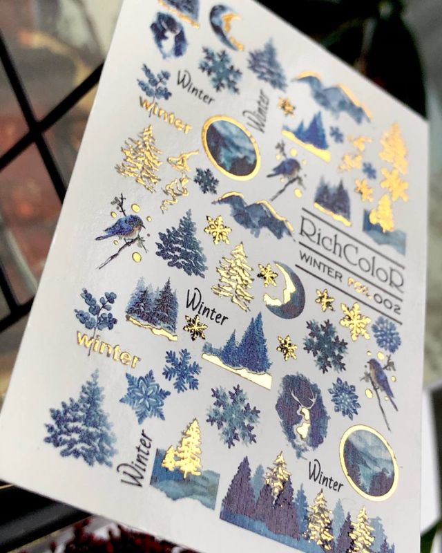 Слайдер-дизайн фольгований  RichColoR Winter Foil 002