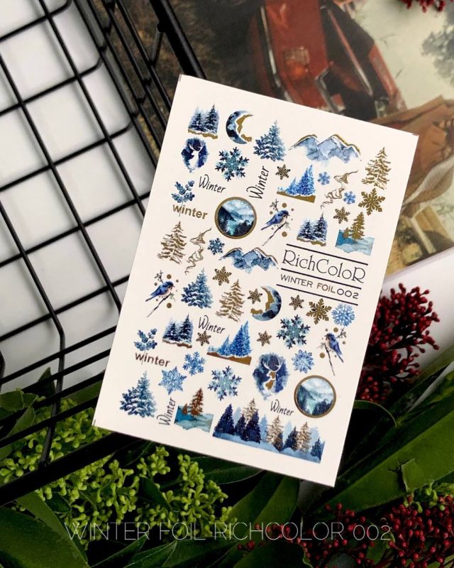 Слайдер-дизайн фольгований  RichColoR Winter Foil 002