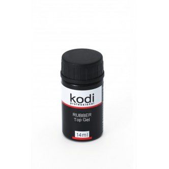 Каучуковое верхнее покрытие (топ/финиш) для гель лака Kodi Rubber Top  14 мл без кисти