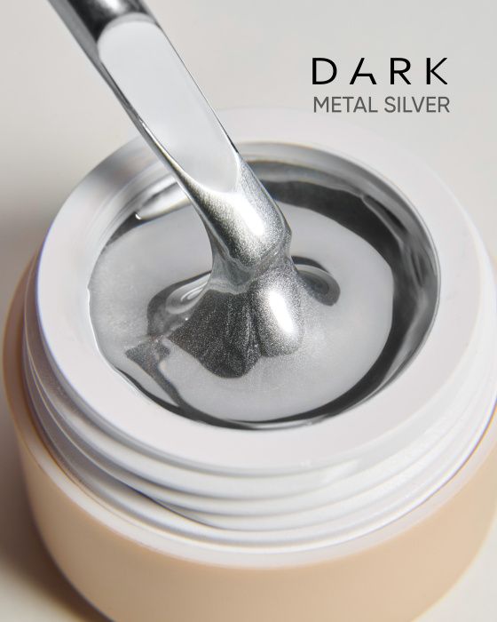 Гель-краска металік Dark Silver metal 5г