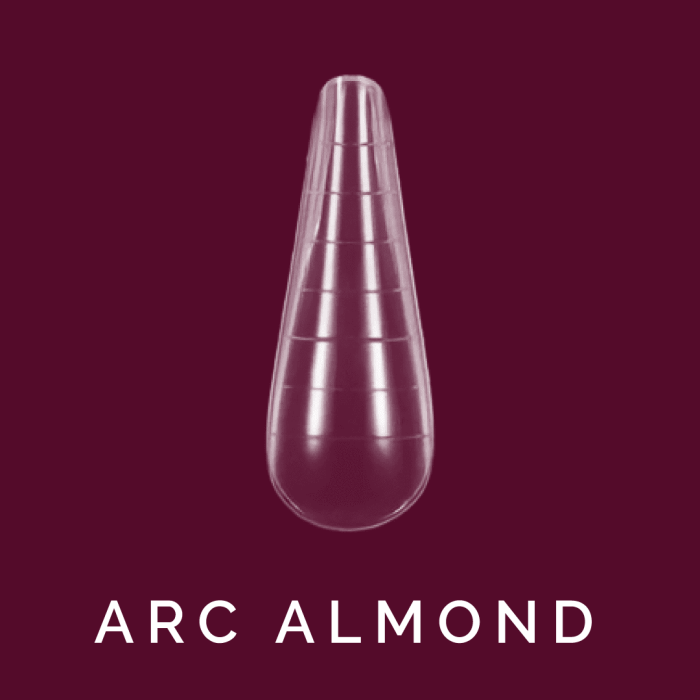 Верхні форми для нарощення Steffani Arch Almond 120шт